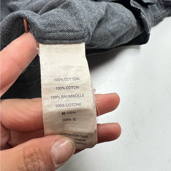 j.Crew men’s gray cotton button down shirt L L100-33 - Picture 6 of 6